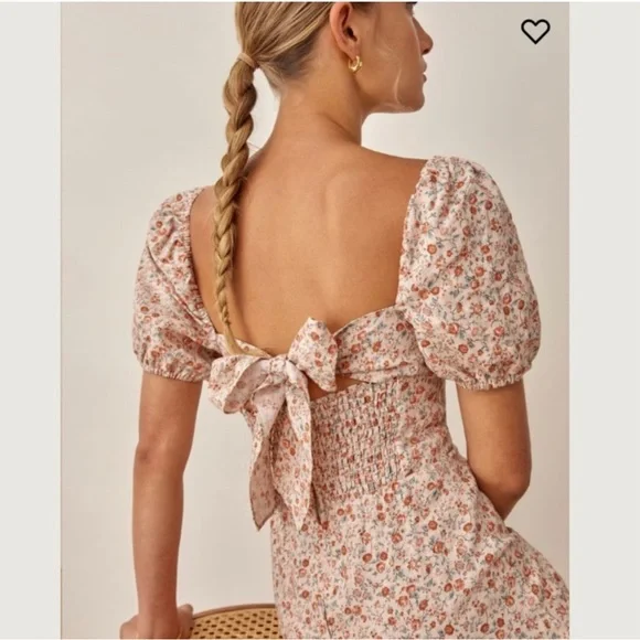 NWOT Reformation Denver Linen Dress in Fairy NWOT Reformation Denver Linen Dress in Fairy